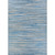 5.25' x 7.5' Blue and Beige Outdoor Rectangular Area Throw Rug