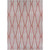 3.75' x 5.4' Red and Ivory Floral Rectangular Outdoor Area Throw Rug