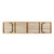61.75" Brown and Black Contemporary Outdoor Patio Dining Bench
