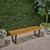 61.75" Brown and Black Contemporary Outdoor Patio Dining Bench