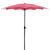 8.85ft Outdoor Patio Lotus Umbrella with Hand Crank, Pink