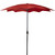 8.85ft Outdoor Patio Lotus Umbrella with Hand Crank, Terracotta