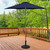 Celtic Triquetra Round Base Stand for Patio Umbrellas - 20" - Black