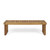 60" Brown Contemporary Handcrafted Rectangular Outdoor Bench