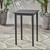 41" Charcoal Gray Contemporary Square Outdoor Patio Bar Table