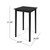 41" Charcoal Gray Contemporary Square Outdoor Patio Bar Table