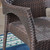 7-Piece Brown Teak Finish Traditional Outdoor Furniture Patio Dining Set