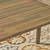 7-Piece Mocha Brown and Gray Outdoor Furniture Patio Dining Set