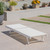 77.5" White Contemporary Outdoor Patio Rectangular Chaise Lounge