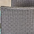 5-Piece Gray Finish Traditional Outdoor Furniture Patio Dining Set - Silver Cushions