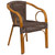 30.25'' Dark Brown Rattan Outdoor Furniture Patio Chair
