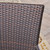 5-Piece Gray Finish Rectangle Wicker Outdoor Furniture Patio Dining Set