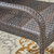 7-Piece Natural Finish Outdoor Furniture Patio Expandable Dining Set