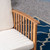 53.25" White and Brown Contemporary Outdoor Patio Loveseat