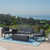 5pc Gray and Black Outdoor Patio 4 Seater Chat Set with Fire Pit 48.5"