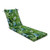 80" Green and Blue Tropical Outdoor Patio Chaise Lounge Cushion