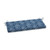 45" Blue and White Outdoor Patio Bench Cushion