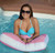 Relax in Style with a 24" Soft Pink Mini Size Float Assistant Swimming Pool Pillow