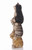 22.25" Beige and Black Stacked Cats Outdoor Garden Statue