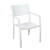 4-Piece White Noordam Patio Armchair Set 34.5"