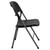 Set of 2 Black Folding Plastic Chair 32.5"