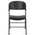 Set of 2 Black Folding Plastic Chair 32.5"