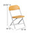 Set of 2 Kids Yellow Plastic Folding Chair 20.5"