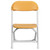 Set of 2 Kids Yellow Plastic Folding Chair 20.5"