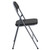 Set of 2 Black Folding Chair with Carrying Handle 31.5"