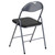 Set of 2 Black Folding Chair with Carrying Handle 31.5"