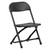 Set of 2 Kids Black Plastic Folding Chair 20.5" - Compact and Comfortable Seating Solution