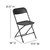 Set of 2 Black Outdoor Patio Folding Chair with Double Support Braces 31.50"