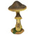 12.5" Mystical Mushroom Tan Forest Outdoor Garden Statue