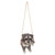 Hanging Mini Schnauzer Puppy Outdoor Garden Statue - 8"