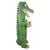 Postal Gator Mailbox Post Sleeve Statue - 43" - Green and Brown