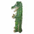 Postal Gator Mailbox Post Sleeve Statue - 43" - Green and Brown