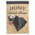 Black and Beige "HOME Sweet Home" Printed Rectangular Garden Flag 18"x13"