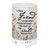 5.75" LED Beige Floral "True Friend" Inspirational Essential Oil Diffuser