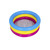 30" Pink and Yellow Triple Ring Inflatable Children's Swimming Pool