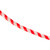 18' Red and White Striped Candy Cane Outdoor Christmas Rope Lights