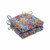 Set of 2 Vibrantly Colored Reversible Chair Pad 16"