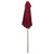 7.5ft Outdoor Patio Market Umbrella with Hand Crank, Burgundy