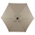 6.5ft Outdoor Patio Market Umbrella with Hand Crank, Taupe