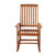 43" Brown Solid Comfortable Outdoor Patio Rocking Chair