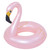 Poolside Fun: 24" Pink Inflatable Flamingo Swimming Pool Ring Float for Kids