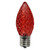 Pack of 25 Faceted LED Red C9 Christmas Replacement Bulbs