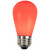 Pack of 25 Opaque Red LED S14 Christmas Replacement Bulbs