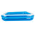 8.5' Blue and White Inflatable Rectangular Swimming Pool