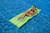 72" Inflatable Lime Green Bubble Swirled Swimming Pool Air Mattress Float