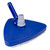 Efficient Algae Buster: 10.5" Triangular Weighted Pool Vacuum with Swivel Cuff for Bottom & Wall Cleaning